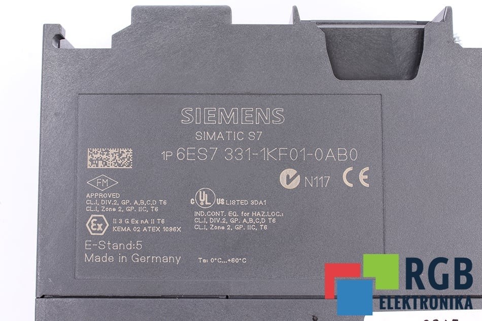6ES7331-1KF01-0AB0 SIEMENS – Refurbished – 24 Months Warranty