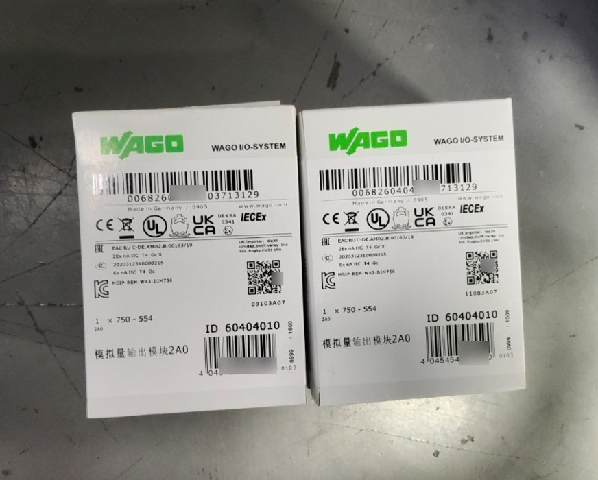 1PC New WAGO 750-554 2-Channel Analog Output 2AO, PLC Module 750554