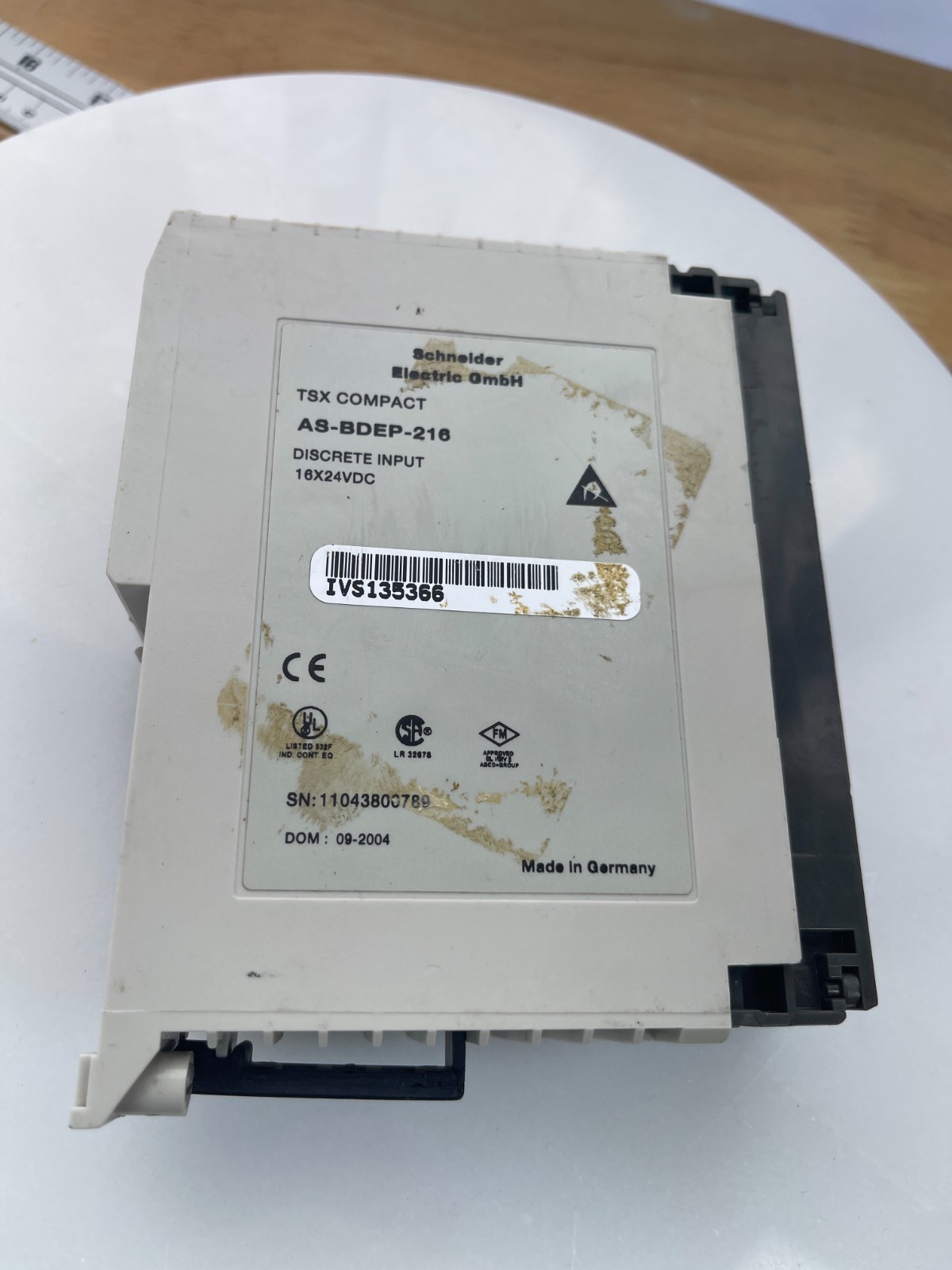 Schneider TSX Compact AS-BDEP-216 16x24VDC Discrete Input PLC Module