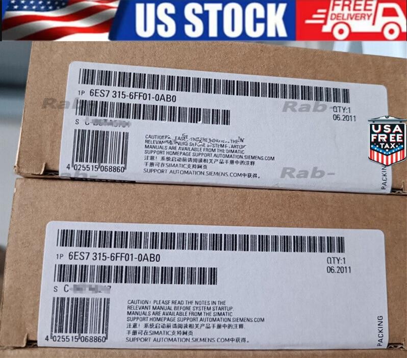 1PCS New Siemens SIMATIC S7-300 6ES7315-6FF01-0AB0 6ES7 315-6FF01-0AB0