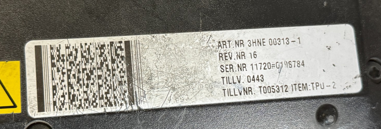 USED ABB 3HNE 00313-1 REV. 16 Pendant
