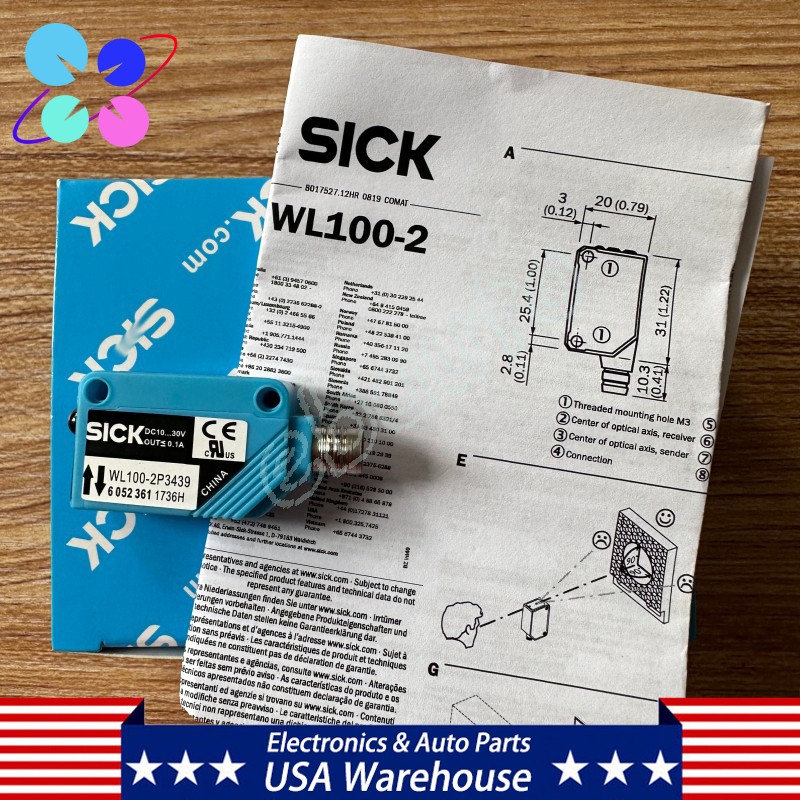 *BRAND NEW* For SICK WL100-2P3439 Miniature Photoelectric Sensor 10-30Vdc