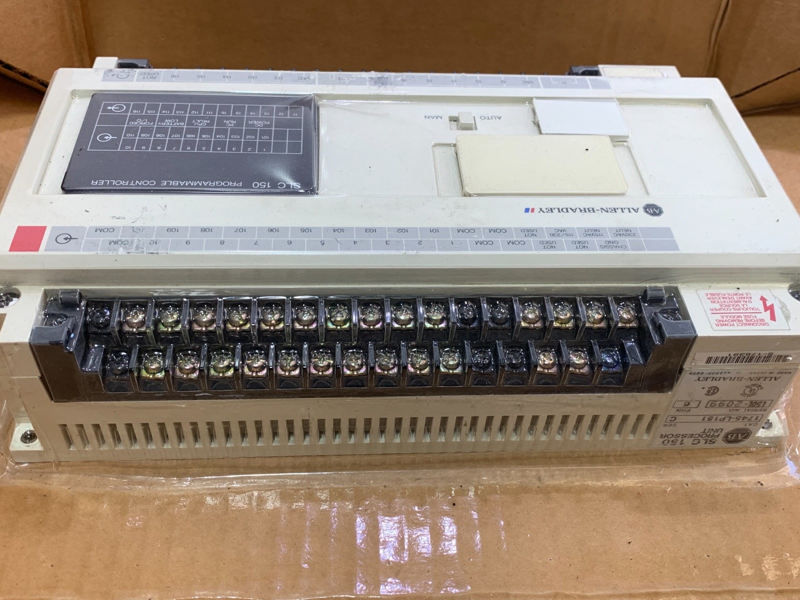 ALLEN BRADLEY 1745-LP151 SER C FRMWR 6 PROGRAMMABLE CONTROLLER – OPEN BOX