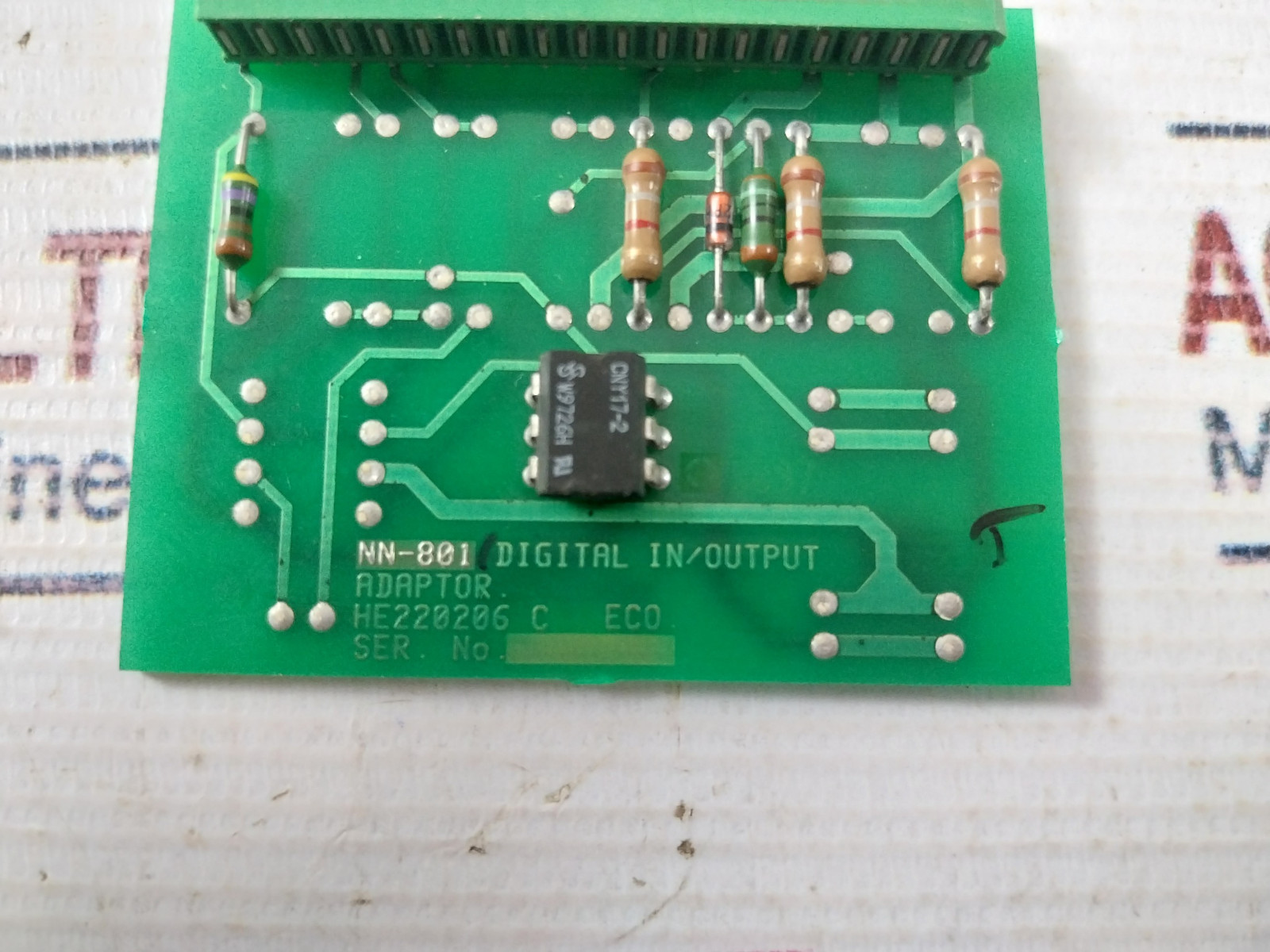 Norcontrol NN-801/NN-801.1 Digital In/output Adaptor HE220206 C