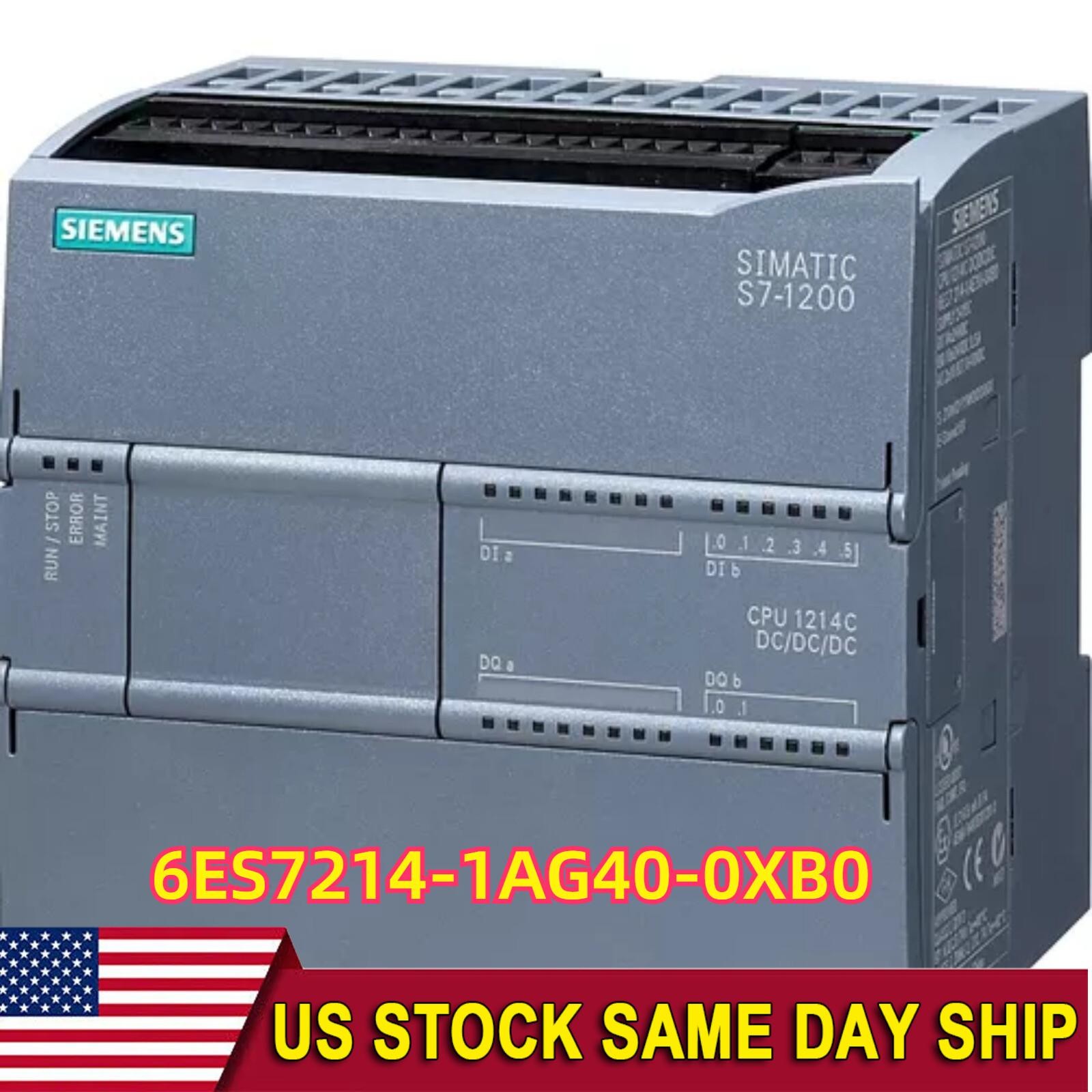 New Siemens 6ES7 214-1AG40-0XB0 SIMATIC S7-1200 CPU 1214C 6ES7214-1AG40-0XB0