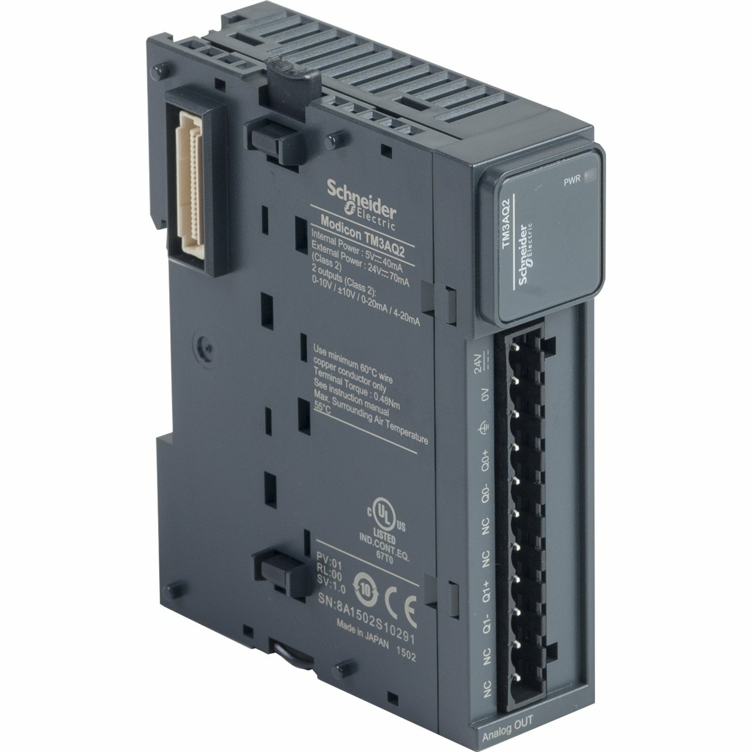 1PC Schneider TM3AQ2 PLC SND Output Module New In Box Expedited Shipping
