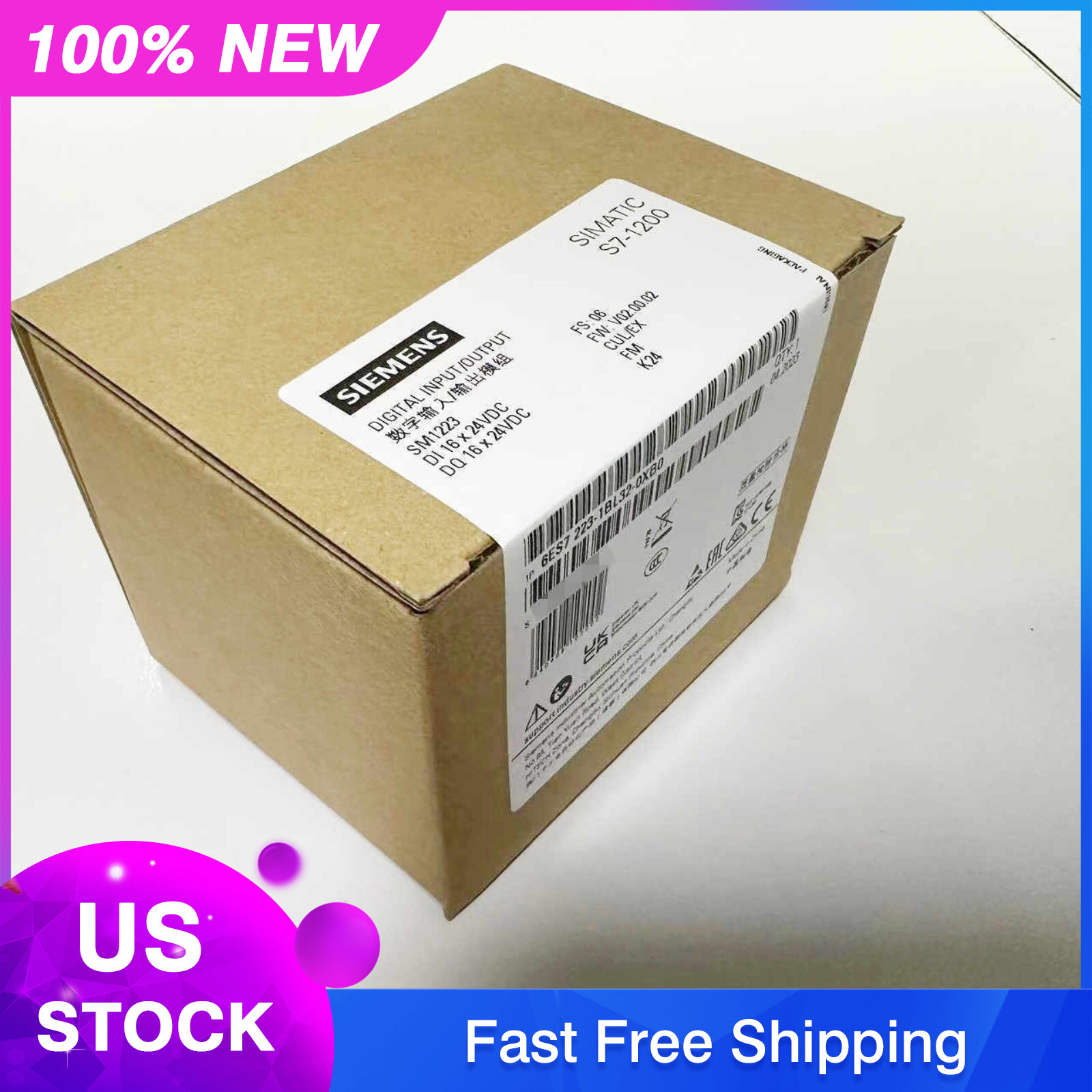 New Siemens 6ES7223-1BL32-0XB0 6ES72231BL320XB0 S7-1200 Digital I/O SM 1223