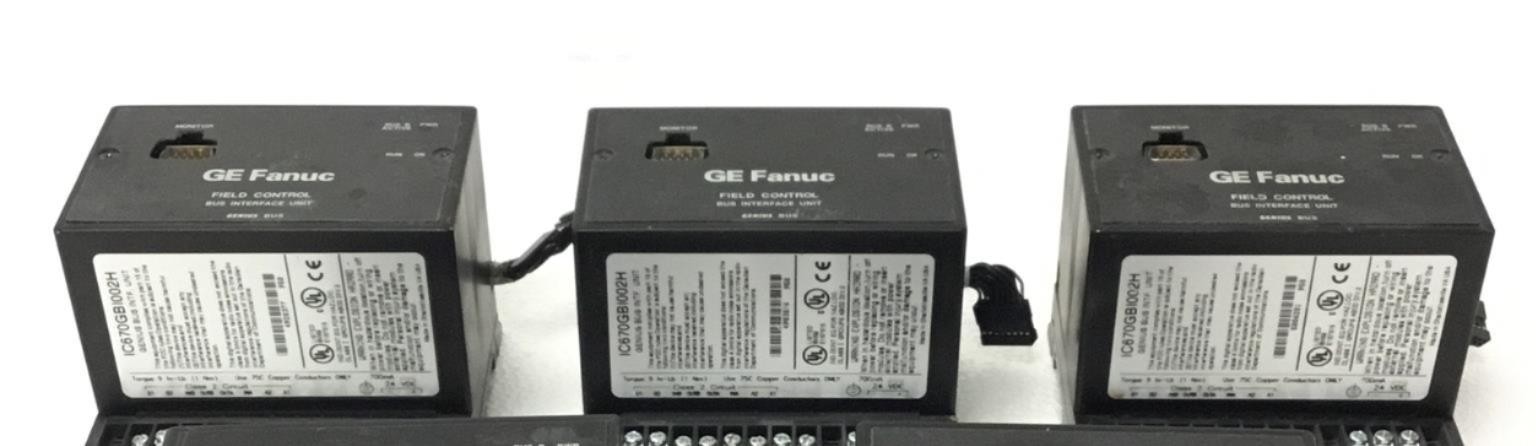 Lot of 3 GE FANUC IC670GBI002H Bus Interface Unit , WORKING, FREE SHIP
