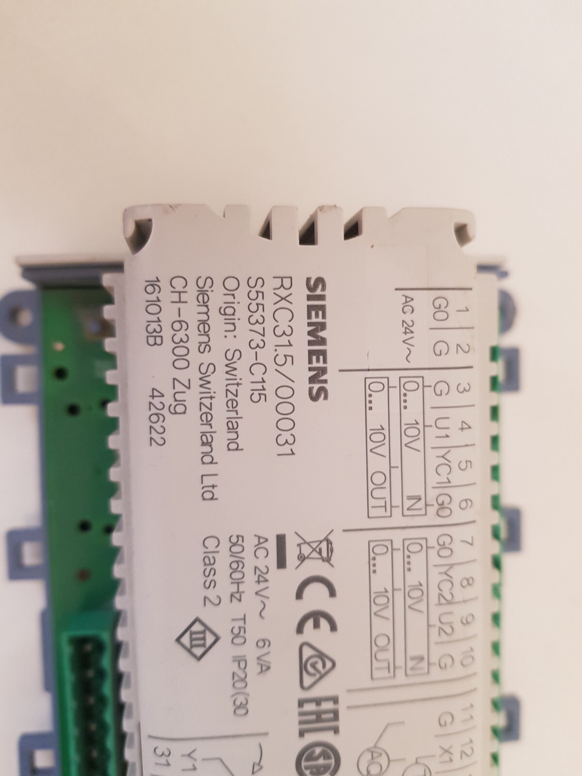 Siemens RXC31.5 / 00031 ROOM CONTROLLER BASIC MODULE FOR VAV SYSTEMS