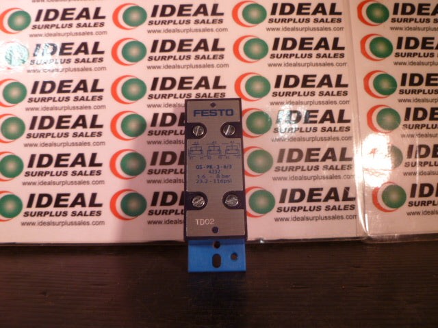 Festo OS-PK-3-6/3 Valve Block Factory Sealed Package-New No Box