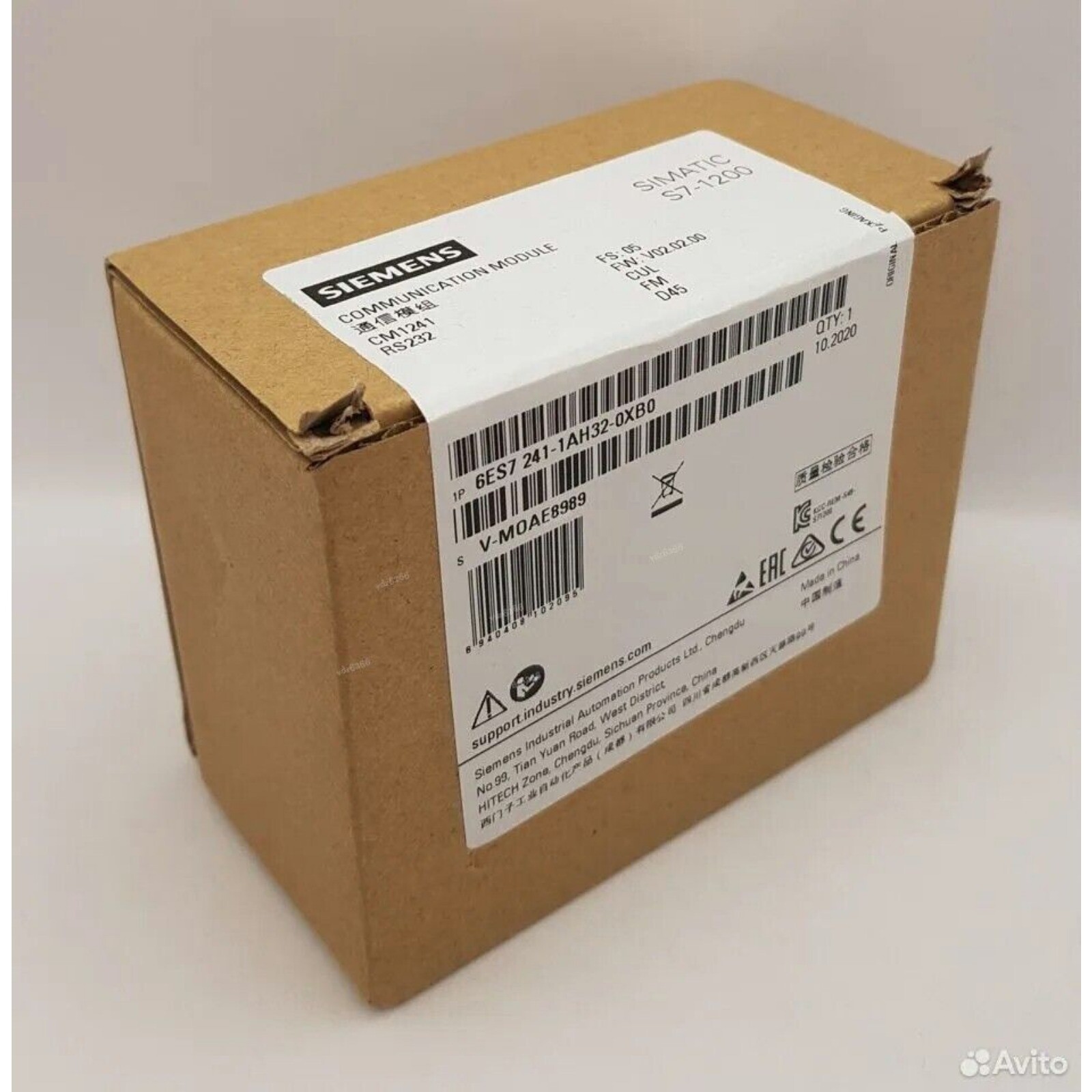 New Siemens 6ES7241-1AH32-0XB0 6ES7 241-1AH32-0XB0 SIMATIC S7-1200 CM 1241