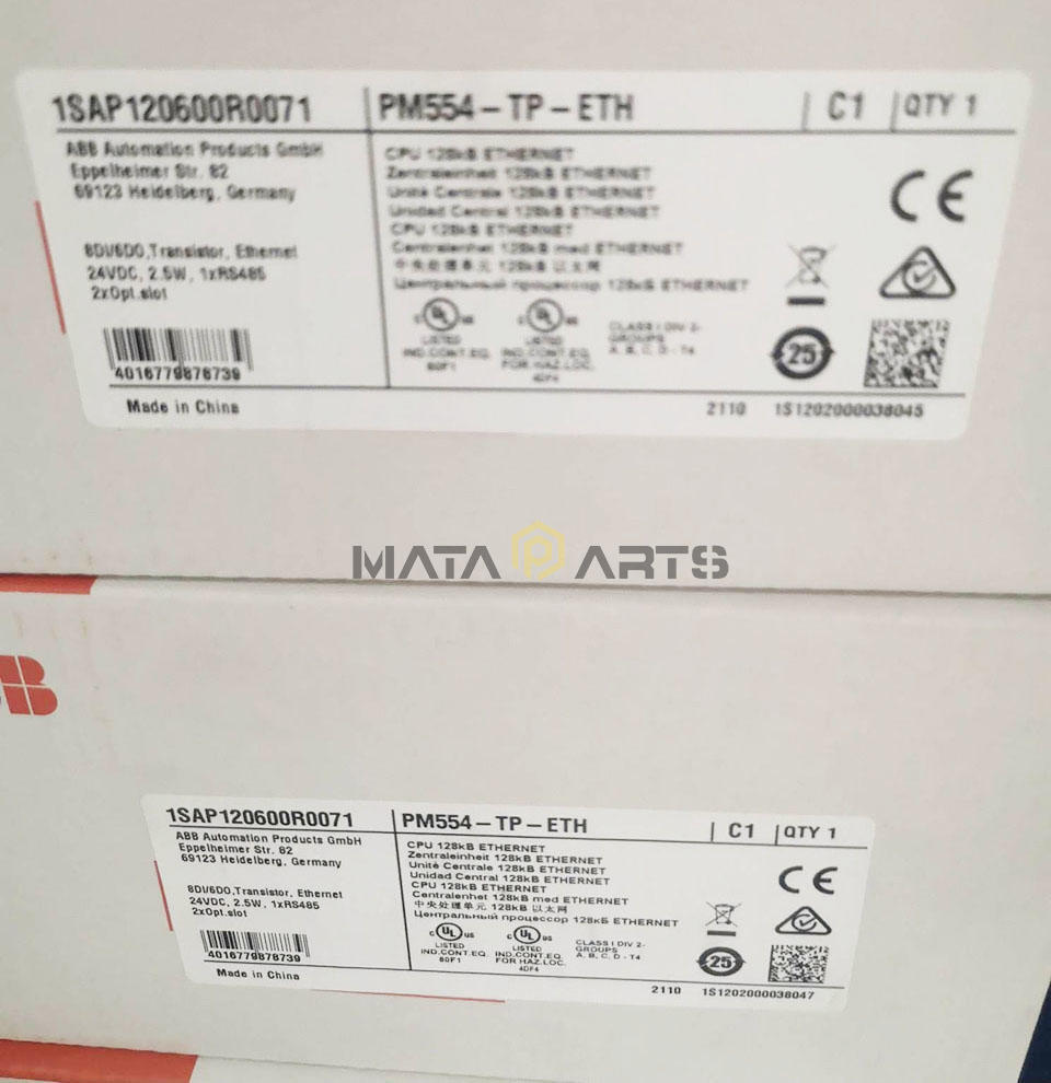 1PCS ABB PM554-TP-ETH PLC Programmable Controller Module New US Free tax