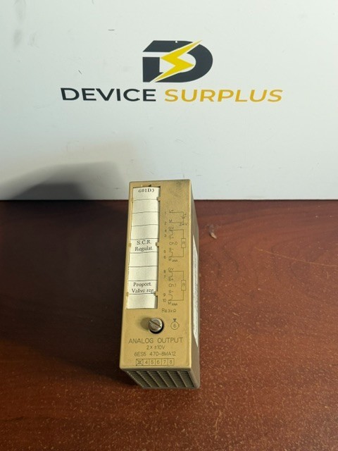 SIEMENS 6ES5470-8MA12 SIMATIC S5 ANALOG OUTPUT
