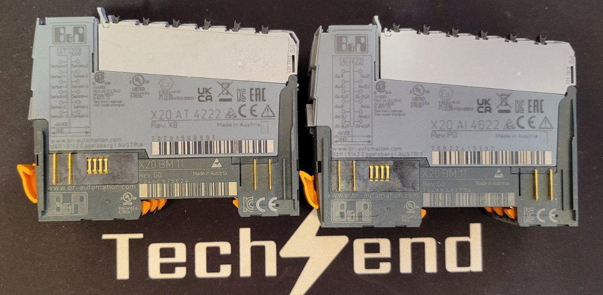 B&R Industrial Automation X20 PLC System Lot: X20BC0083, X20DI8371, X20DO8322 &