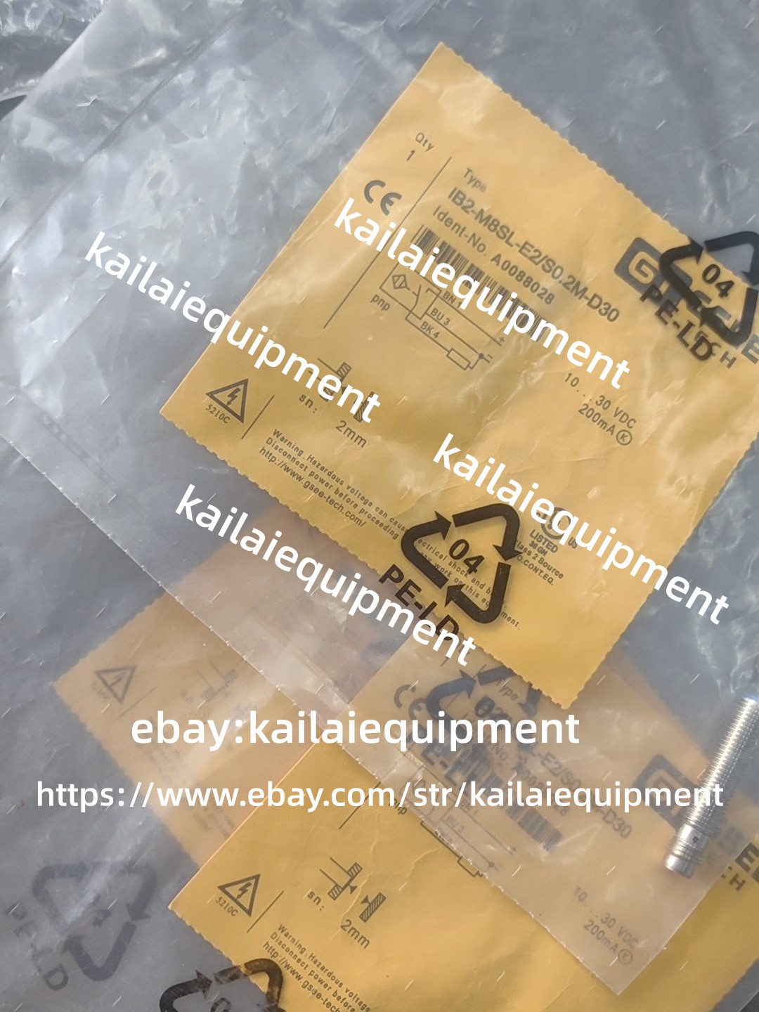 1PC NEW TURCK A0088028 IB2-M8SL-E2/S0.2M-D30 Proximity Switch #GX