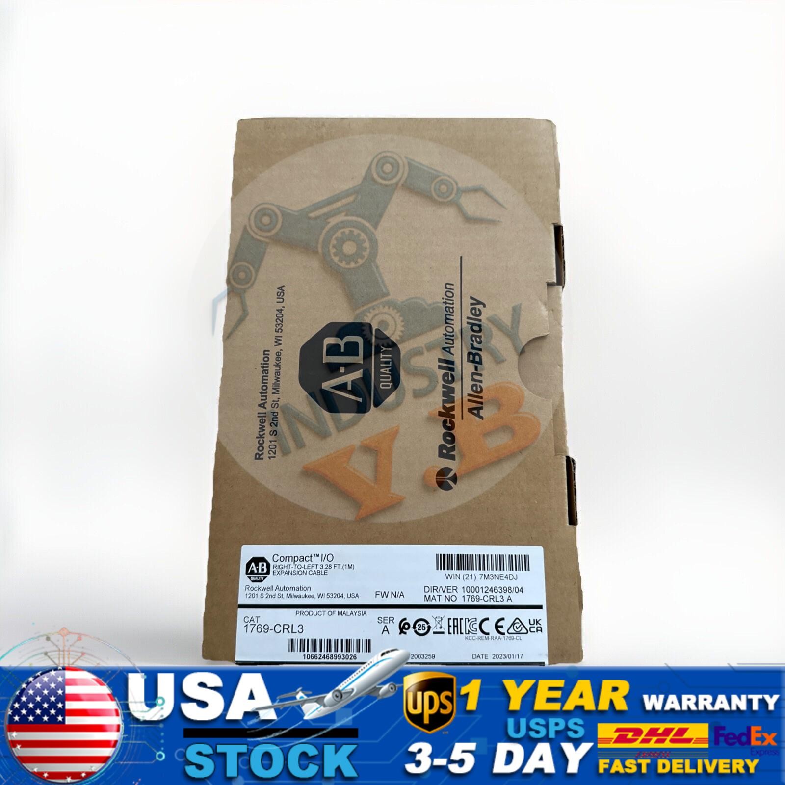 Allen-Bradley 1769-CRL3 /A Compact I/O Bus Ext Cable AB US Stock US Free Tax