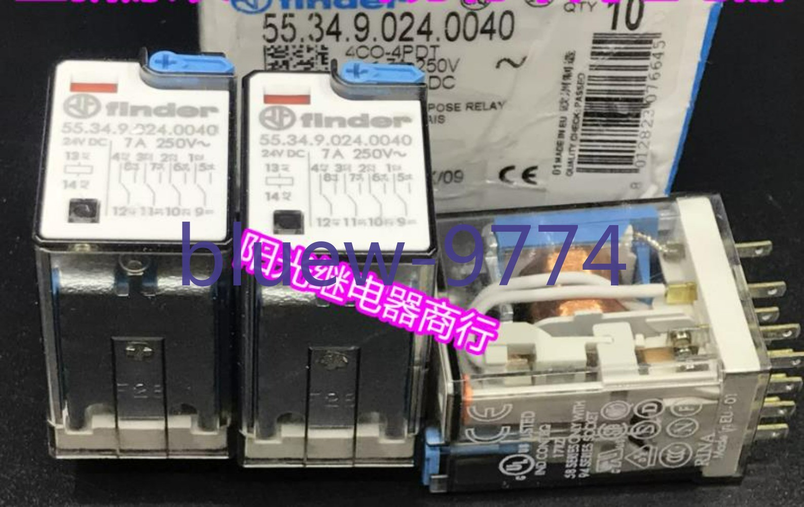 1PCS NEW Finder 55.34.9.024.0040 24VDC Intermediate Relay 14-pin Position