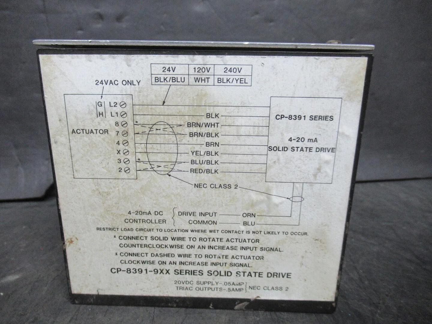 ACTUATOR INPUT DRIVE HF39CB001 / CP-8391-716 / CP-8391-9XX 24 VOLT 250 mA