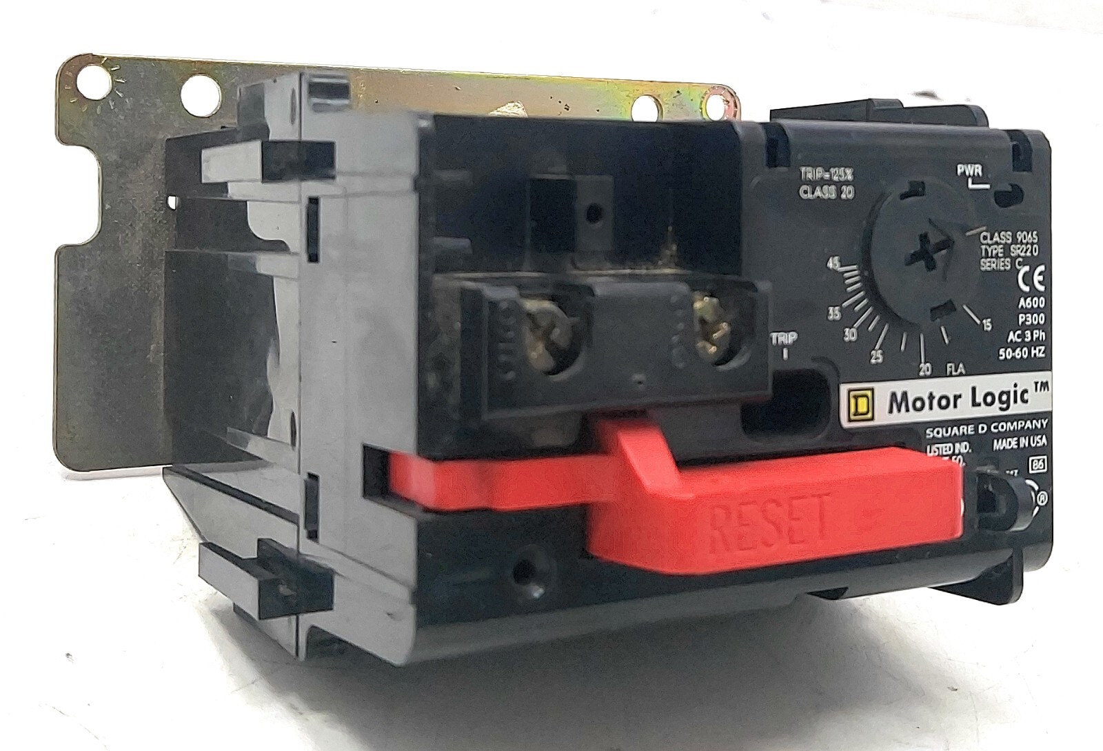 Schneider Electric Motor Logic Class 9065 SR220 Overload Relay