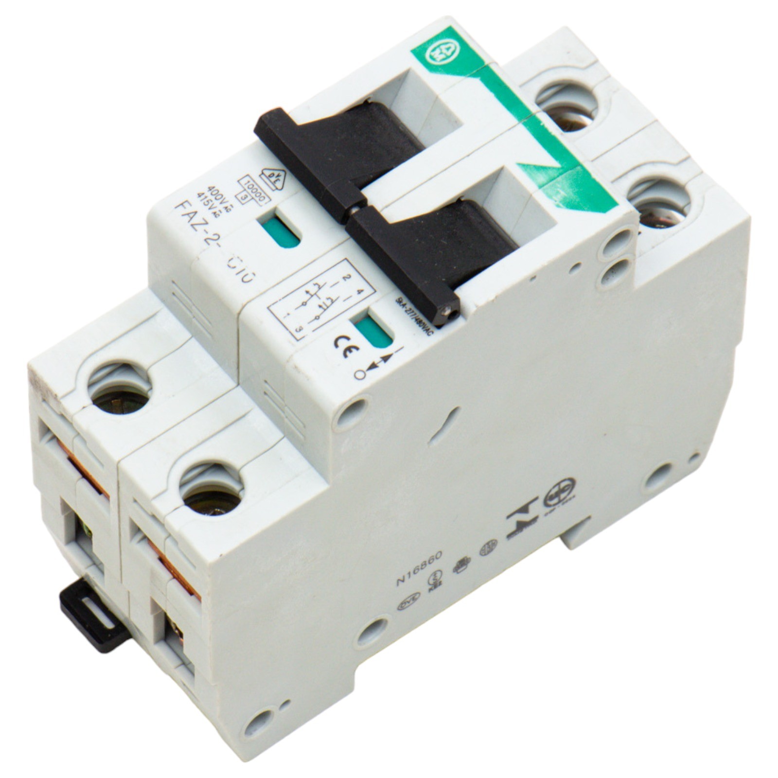 MOELLER FAZ-2-C10, Circuit Breaker, FAZ-2-C10, FAZ2C10, Not Applicable Used i…