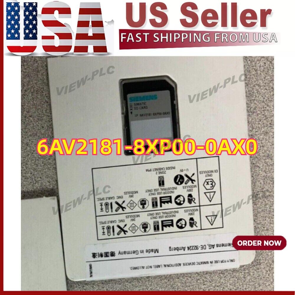 New Siemens 6AV2 181-8XP00-0AX0 6AV2181-8XP00-0AX0 SIMATIC SD memory card 2 GB