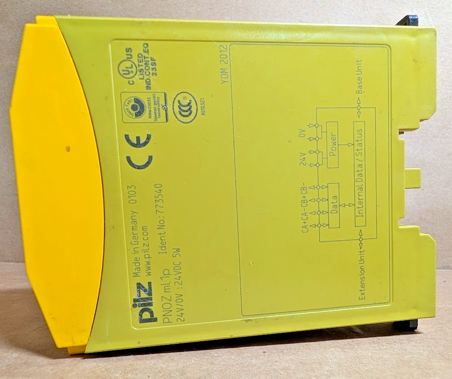 PILZ PNOZ ml1p Safe Link Safety Relay Link IO Module, Ident No. 773540, 24VDC