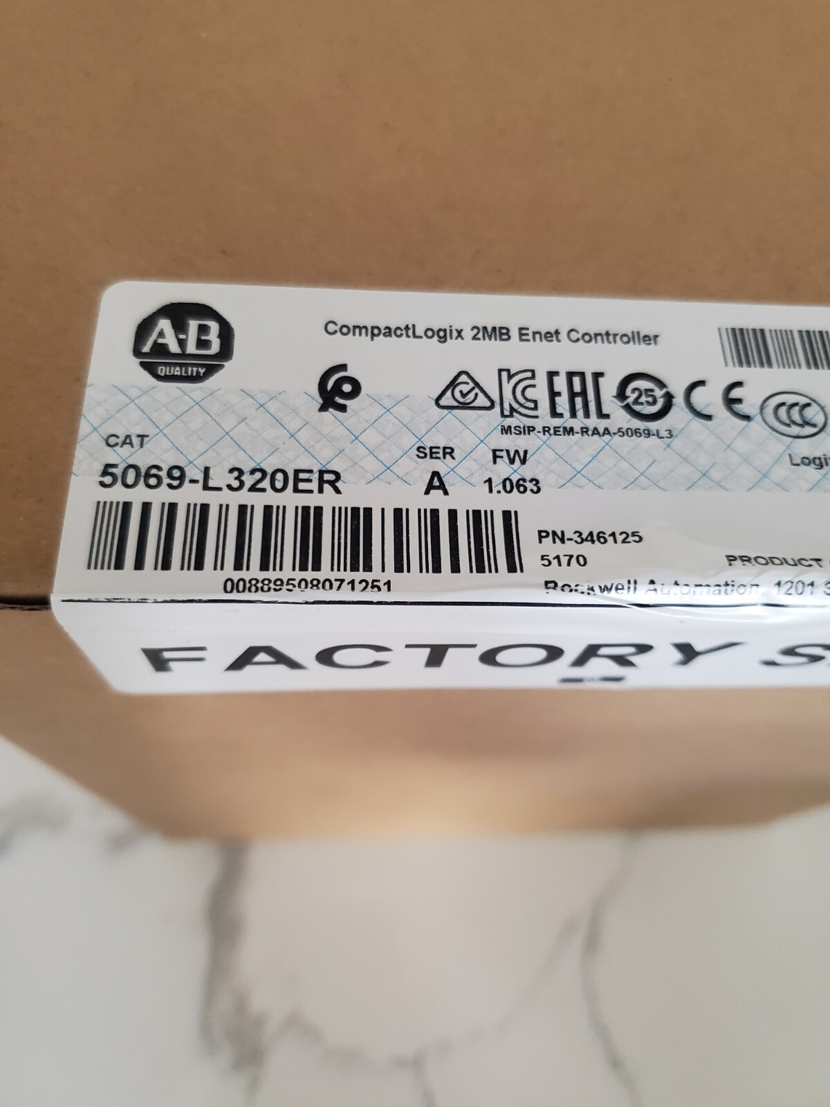 New 2023 Surplus Sealed Allen Bradley 5069-L320ER /A CompactLogix5000 USA SELLER