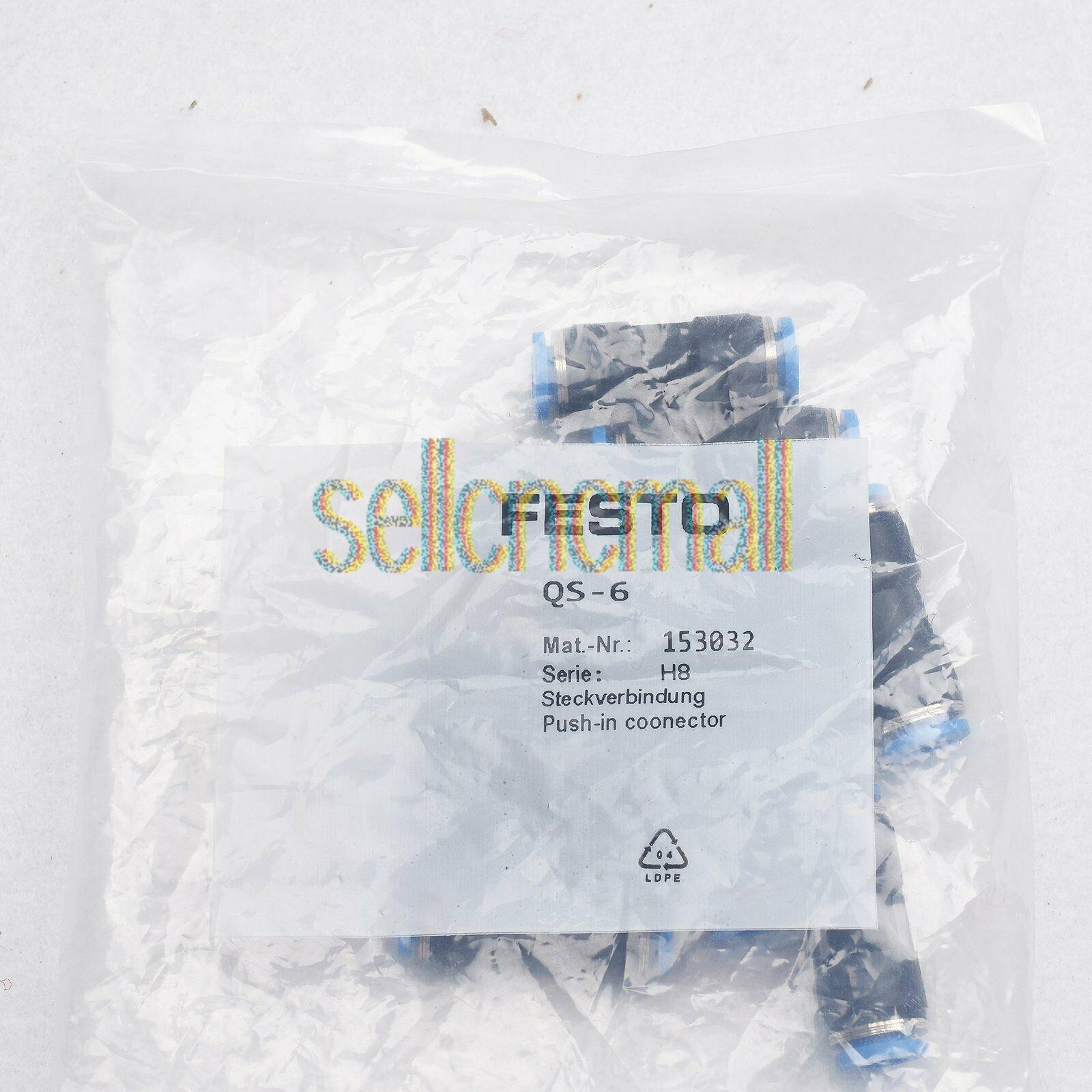 10PCS Festo connector QS-6 153032 New