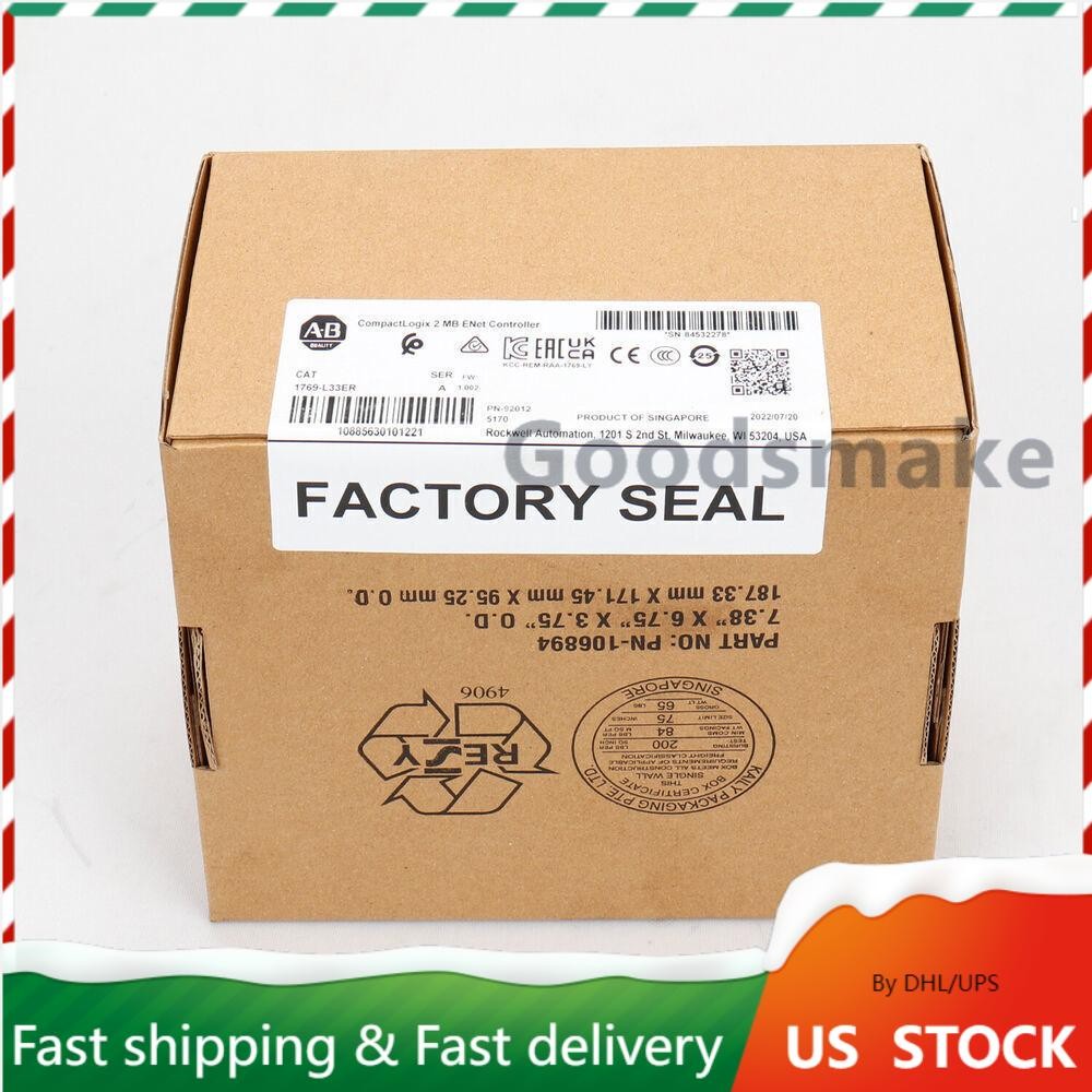 Allen-Bradley 1769-L33ER CompactLogix 2MB Enet Controller 1769L33ER US Free Tax