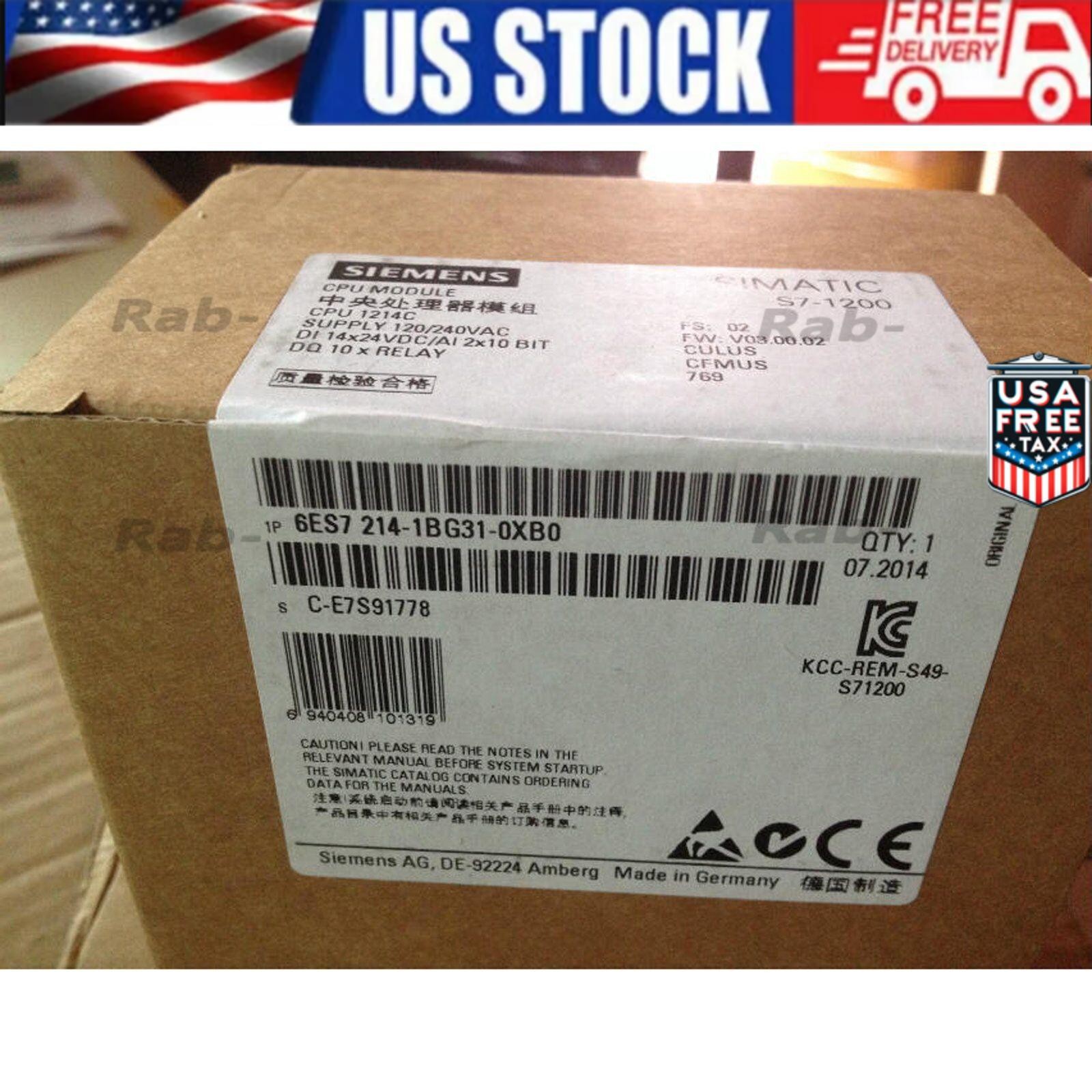 New Siemens SIPLUS S7-1200 CPU 1214c 6ES7214-1BG31-0XB0 6ES72141BG310XB0