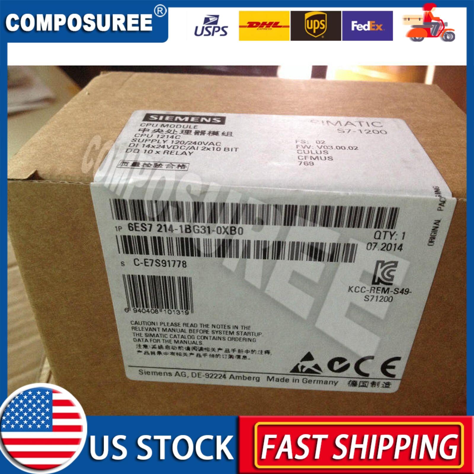 New Siemens SIPLUS S7-1200 CPU 1214c 6ES7214-1BG31-0XB0 6ES72141BG310XB0