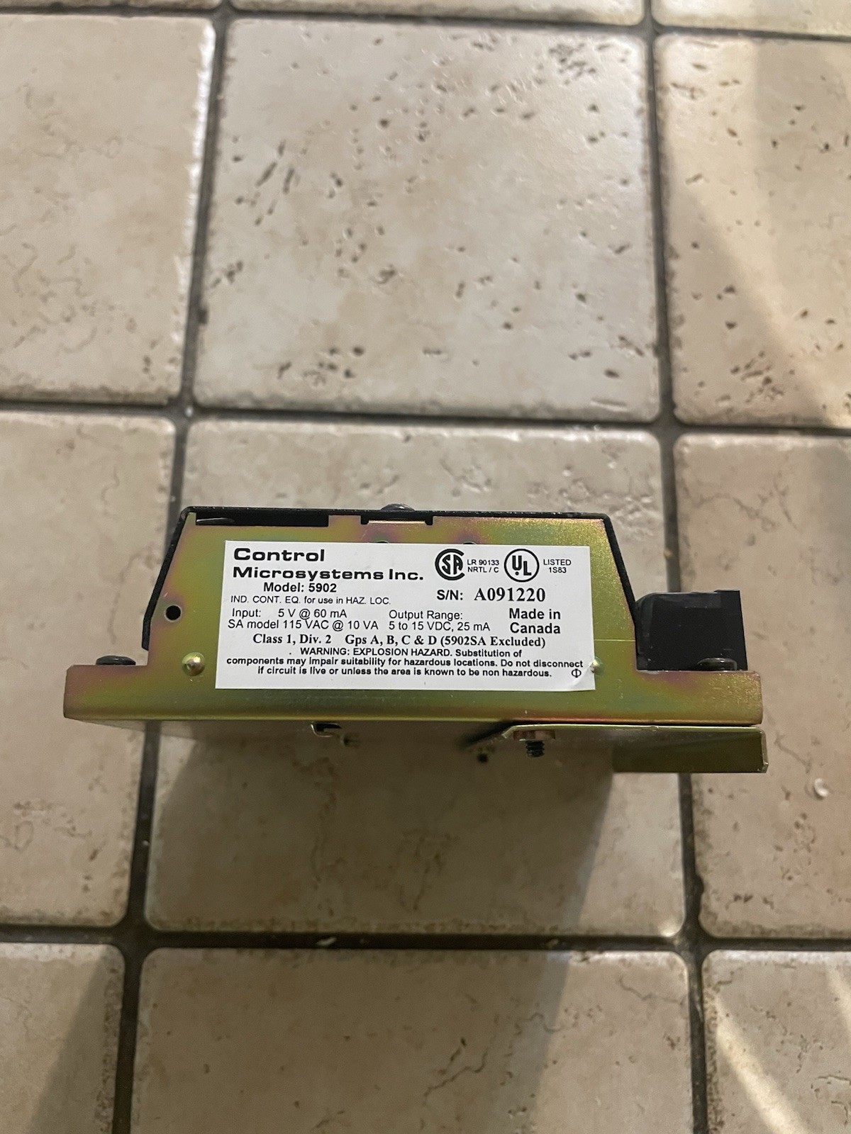 Control Microsystems 5000 Series Model 5902 Network & Power Supply