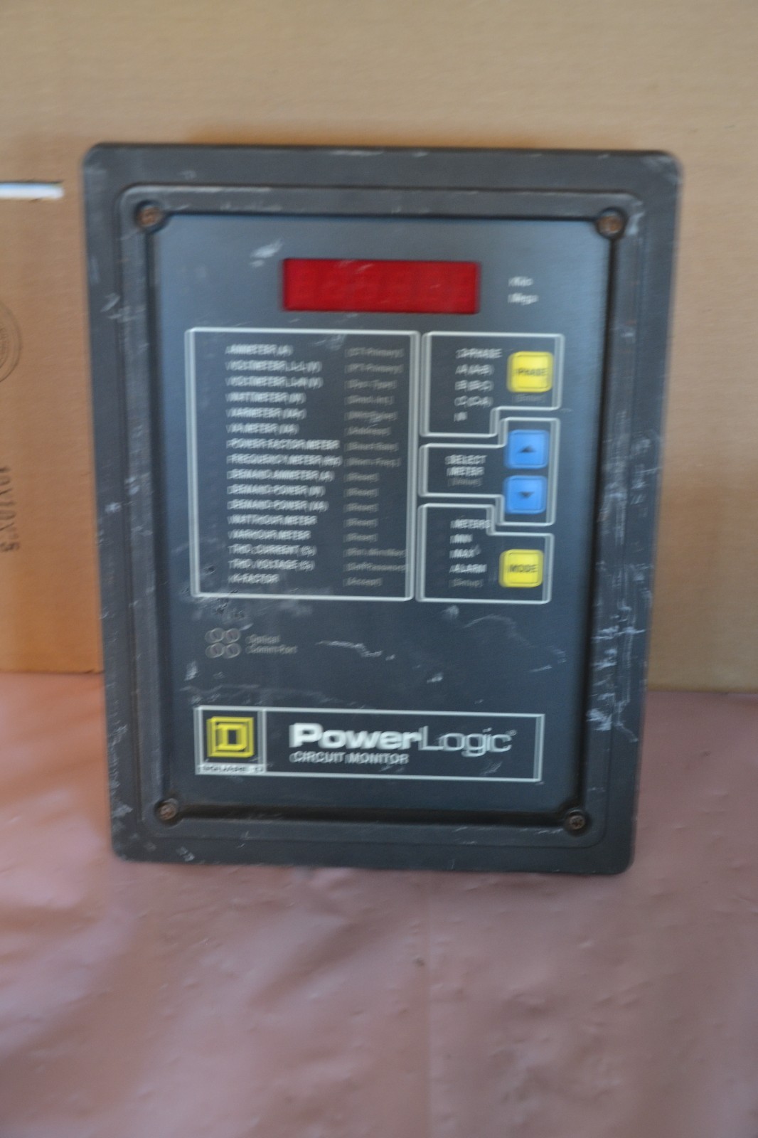 SQUARE D POWER LOGIC 3020/CM-2350 Cl: 3020 CM-2350 100VAC 20VA CIRCUIT MONITOR