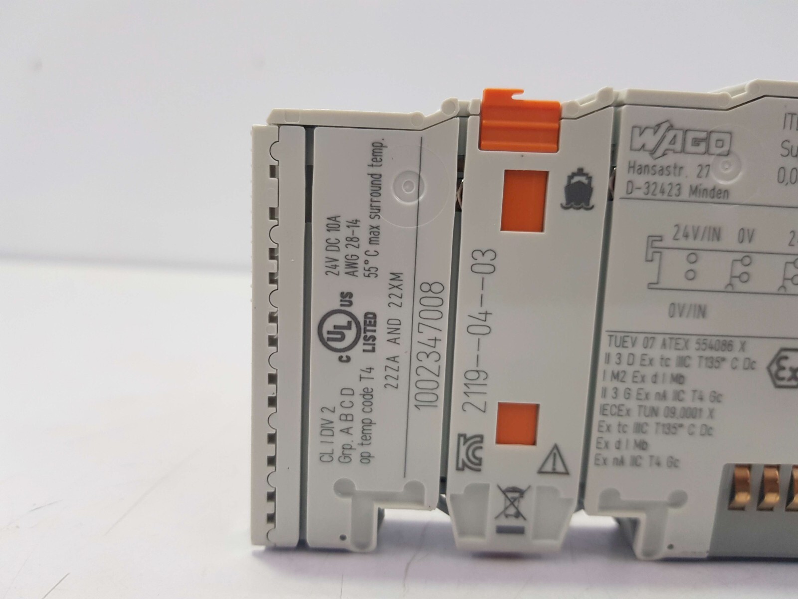 WAGO 750-626 SUPPLY FILTER MODULE