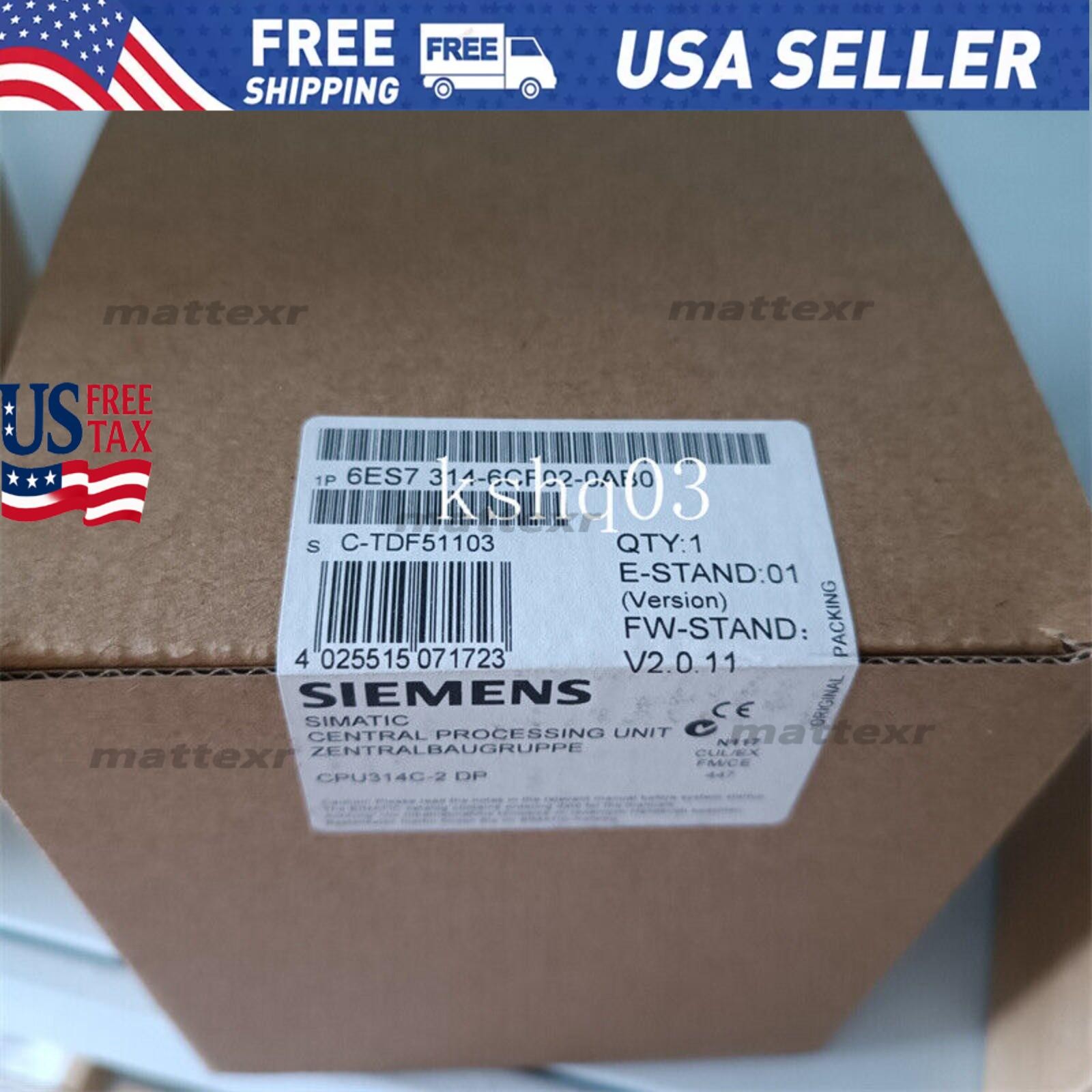NEW Siemens 6ES7314-6CF02-0AB0 in box 6ES7 314-6CF02-0AB0