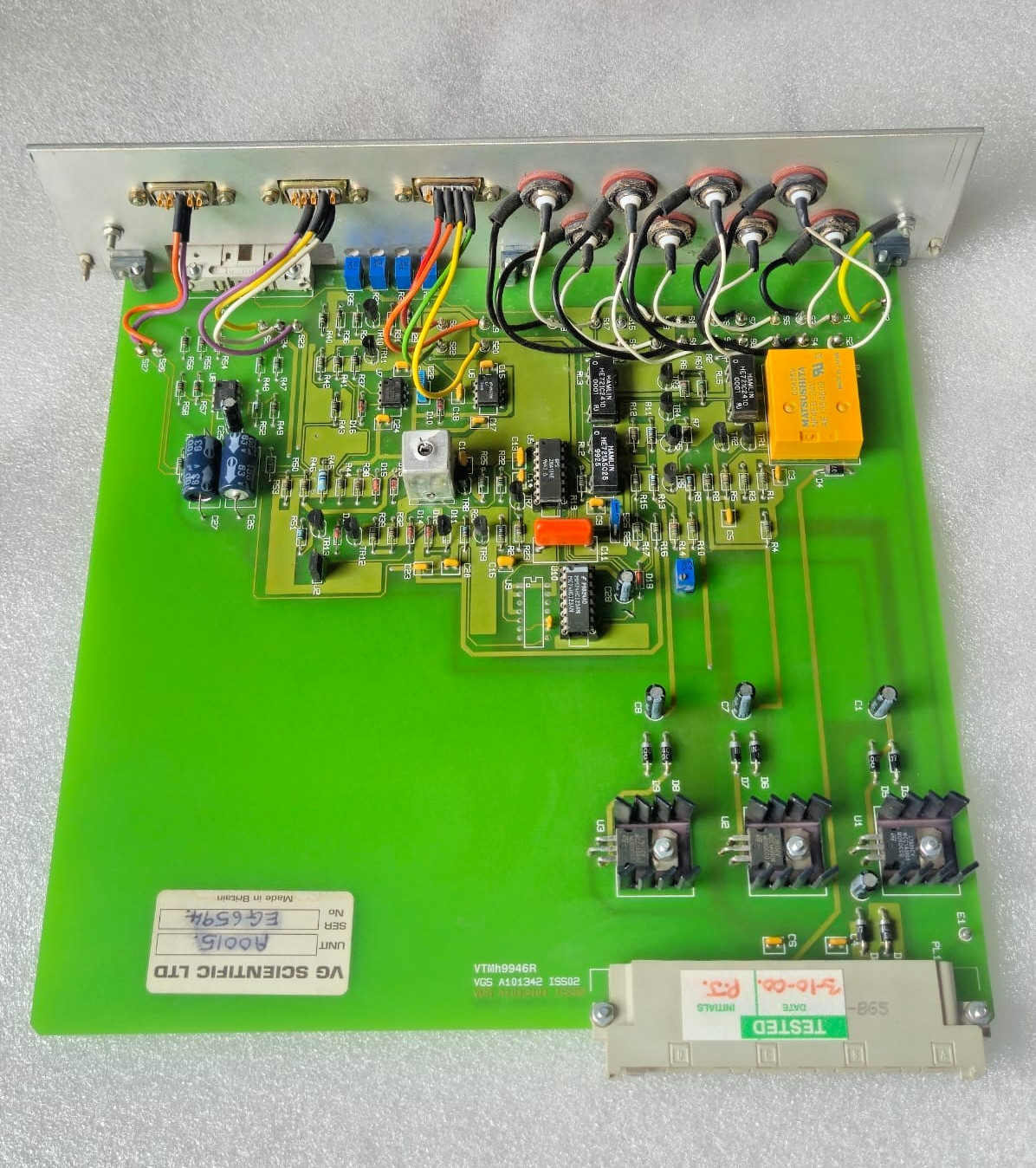 VGS A101342 ISS02 VIDEO INTERFACE PCB MODULE VTMH9946R INDUSTRIAL CONTROL BOARD