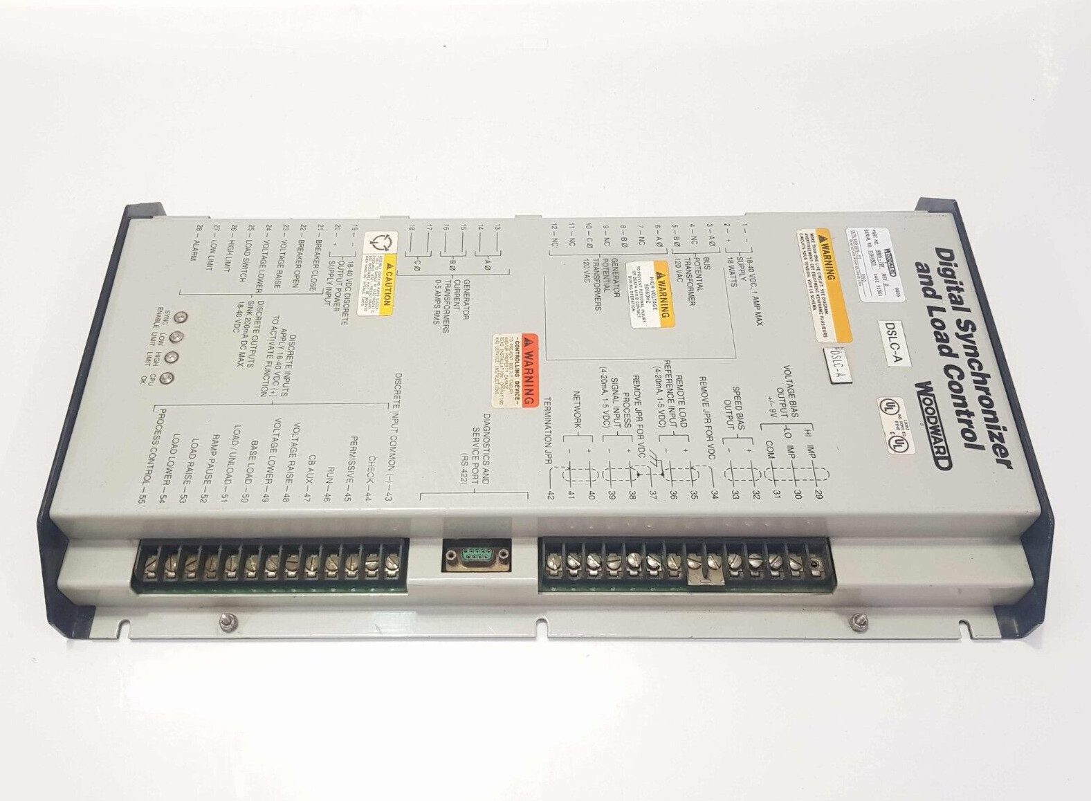 WOODWARD 9905-797 DIGITAL SYNCHRONIZER AND LOAD CONTROL REV.D