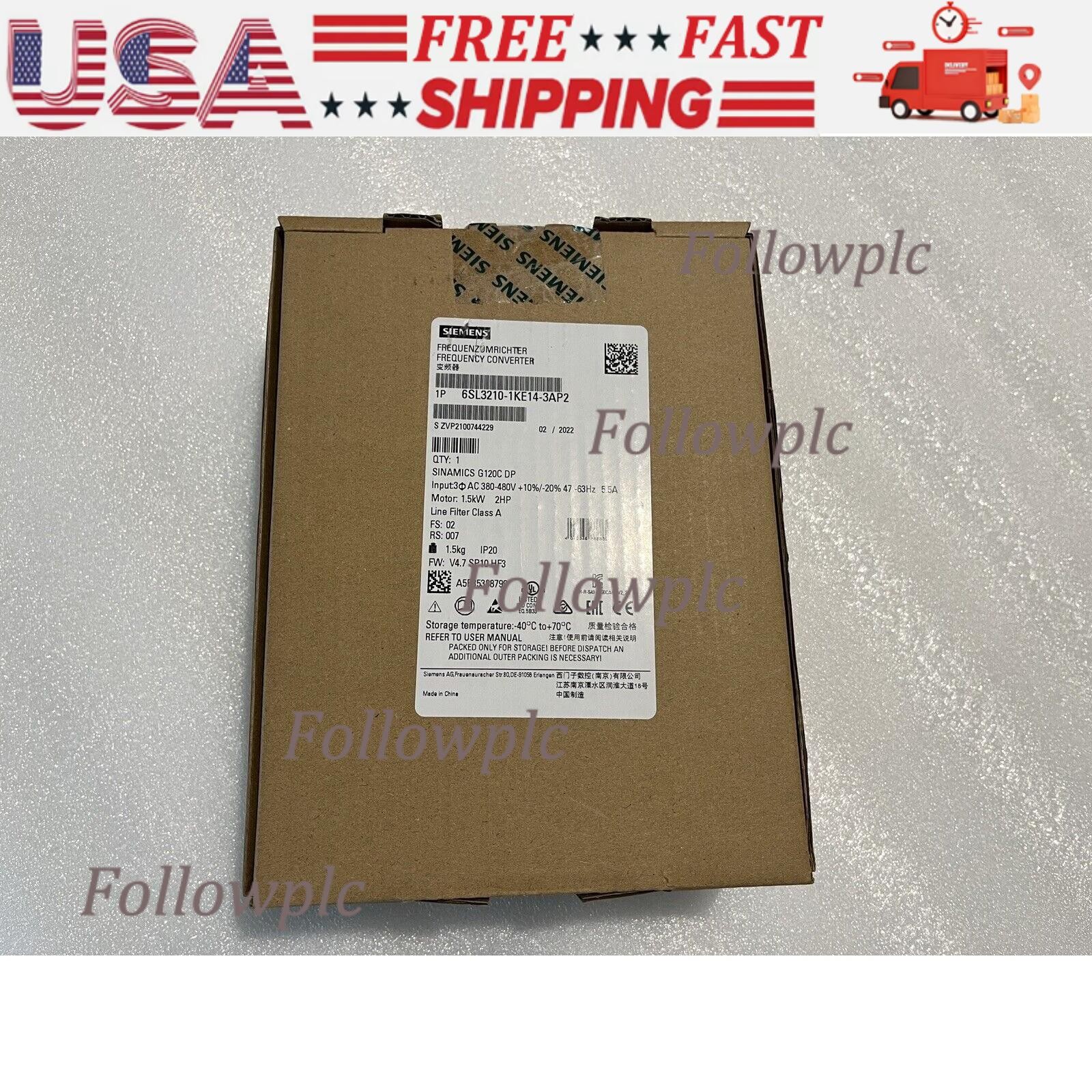 New Siemens SINAMICS PM240-2 with Filter 6SL3210-1PE11-8AL1 6SL3 210-1PE11-8AL1