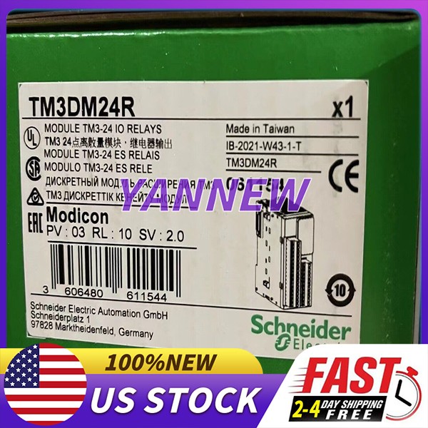 Brand New Schneider TM3DM24R TM3-24 Discrete I/O Module, 24 I/O Free Shipping