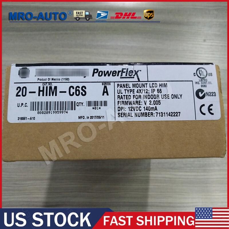 20-HIM-C6S Panel Mount LCD Motor Control 20HIMC6S New Allen-Bradley US Free Tax