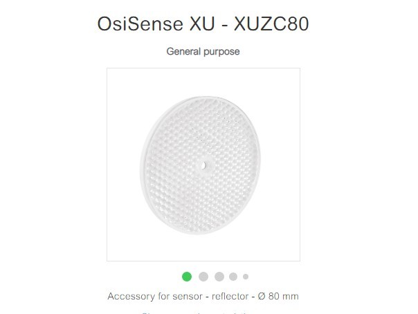XUZC80 accessory for sensor – reflector – Ø 80 mm SCHNEIDER NEW FACTORY SEALED