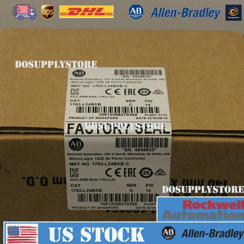 New Sealed 1762-L24BXB SER C MicroLogix 1200 24 Point Controller In Stock