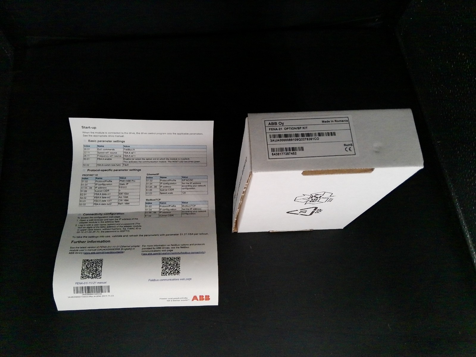 NEW ABB FENA-21 Ethernet Adapter Module