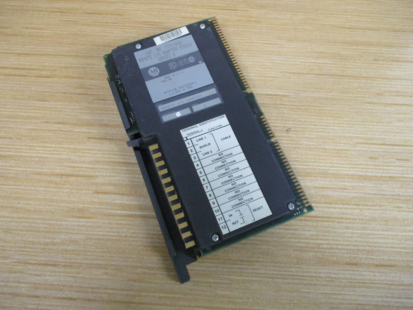 Allen Bradley 1771-ASB Module Ser.B, F/W Rev. D, Missing Clip