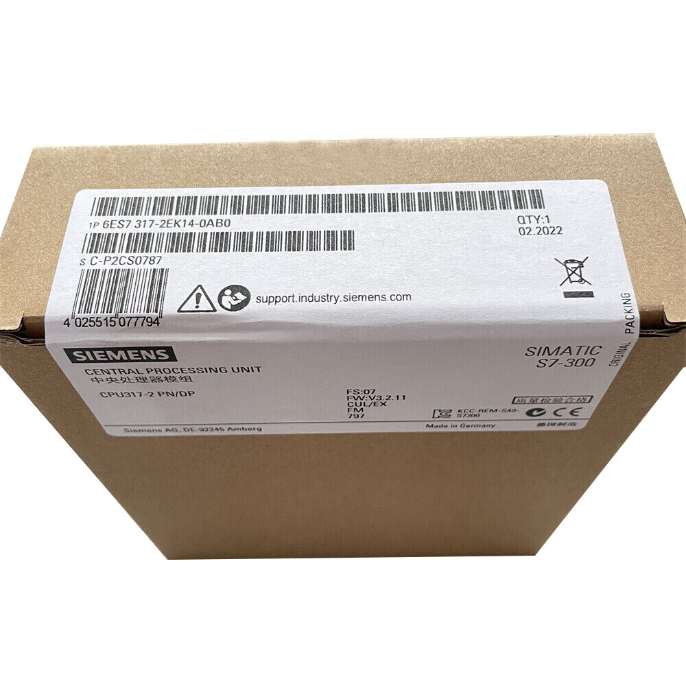 6ES7317-2EK14-0AB0 New Sealed SIEMENS CPU317-2 PN/DP 6ES7 317-2EK14-0AB0