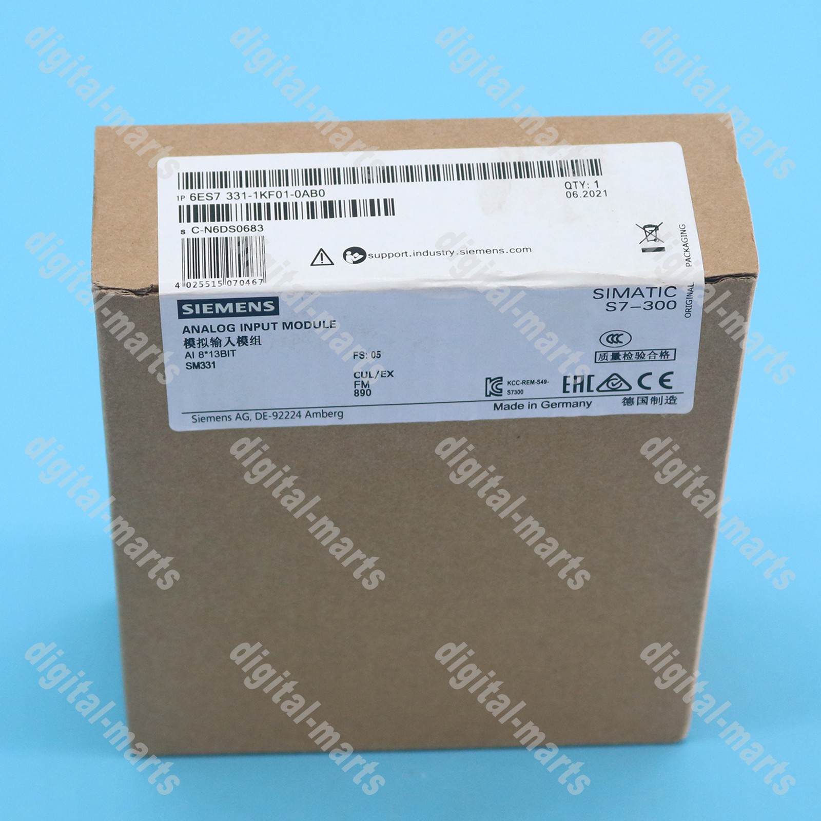 One Brand New SIEMENS 6ES7 331-1KF01-0AB0 PLC Module Free shipping#LJ