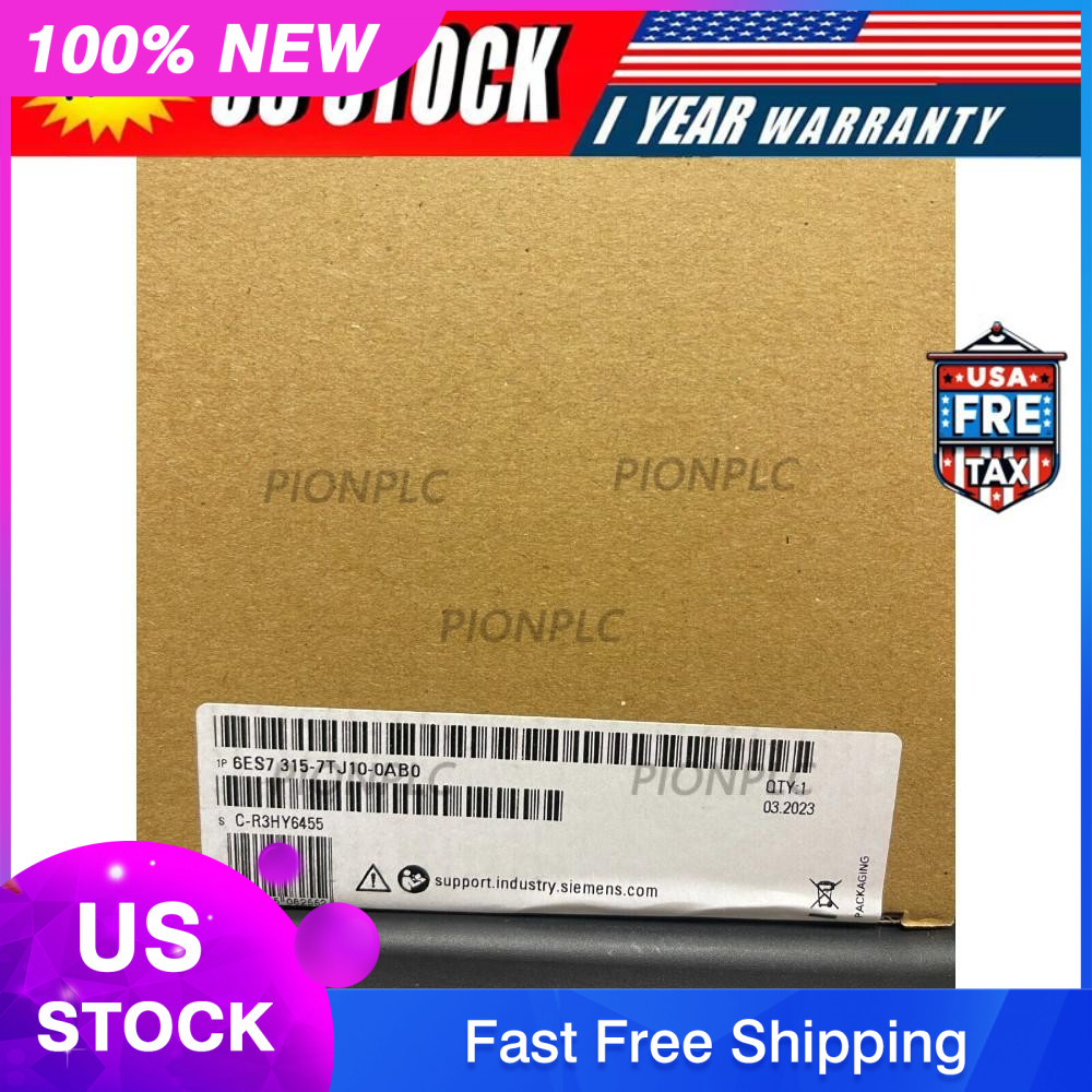 New Siemens 6ES7315-7TJ10-0AB0 6ES7 315-7TJ10-0AB0 S7-300 CPU 315T-3 PN/DP