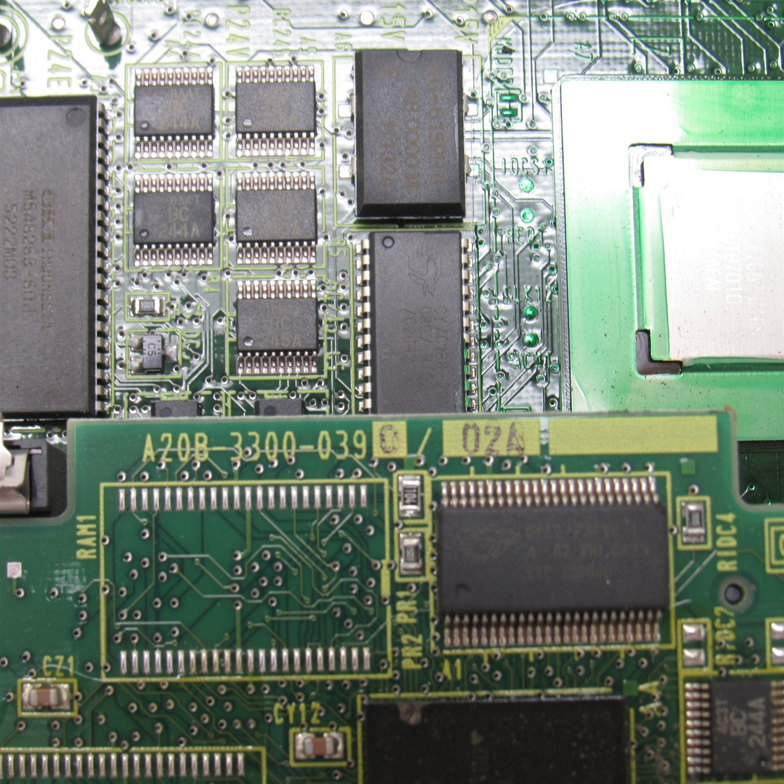 FANUC CONTROL MODULE CPU CARD A16B-3200-0412/08A w/ DAUGHTER BOARDS