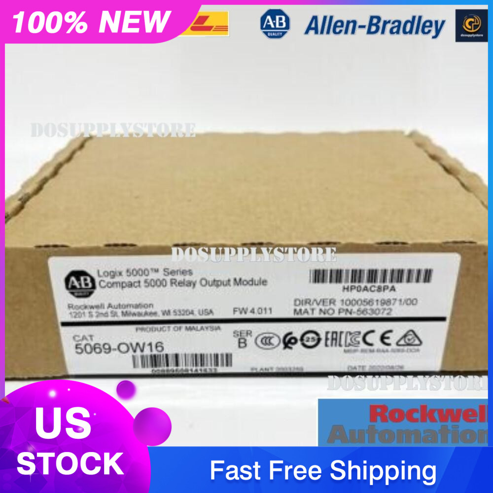 Factory Sealed AB 5069-OW16 Compact 5000 Relay Output Module DOO