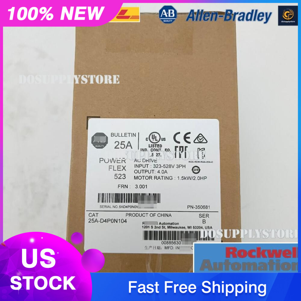25A-D4P0N104 /B PowerFlex 523 AC Drive 1.5kW 2Hp Spot Goods Fast Shipping